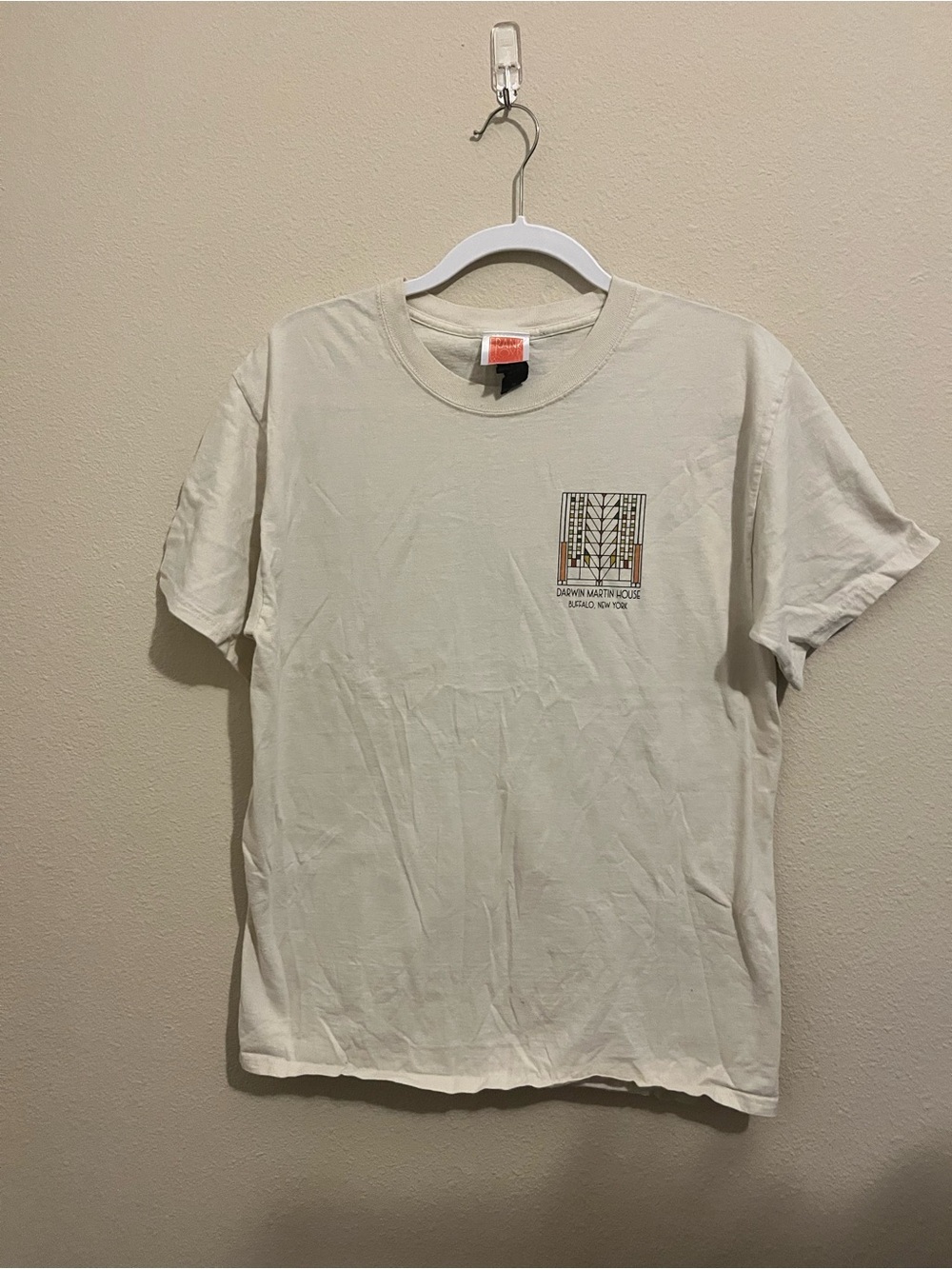 Frank Lloyd Wright Cream Short-Sleeve Graphic Tee